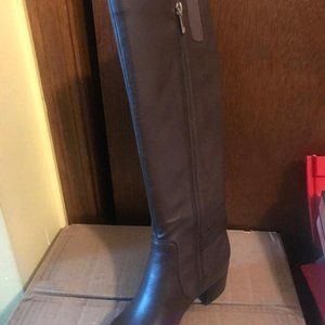 Anne Klein Women's Joletta Leather Riding Boots